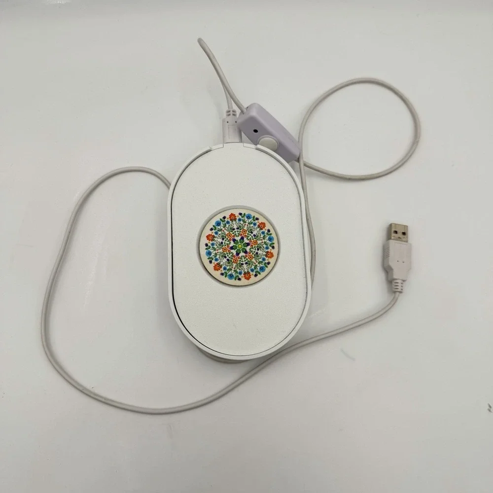 USB mouse mover jiggler device keeps PC awake anti sleep USB powered white